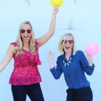 Bridget and Casey starting the blog