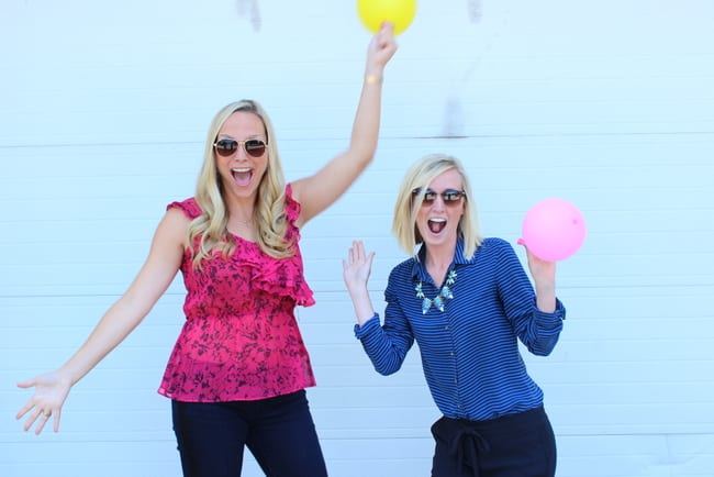Bridget and Casey starting the blog