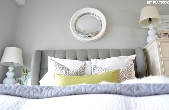 Glitz, Glam, and not-so-gold Bedroom Mirror