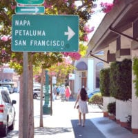 The streets of Sonoma, California