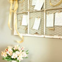 This advice board at the bridal shower is a cute idea.