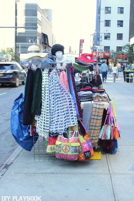 This pop-up shop on the streets of NYC is colorful and unique.