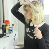 Alternate curl directions as you work your way around your head.