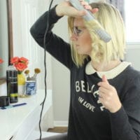Curl the beachy waves in different directions.