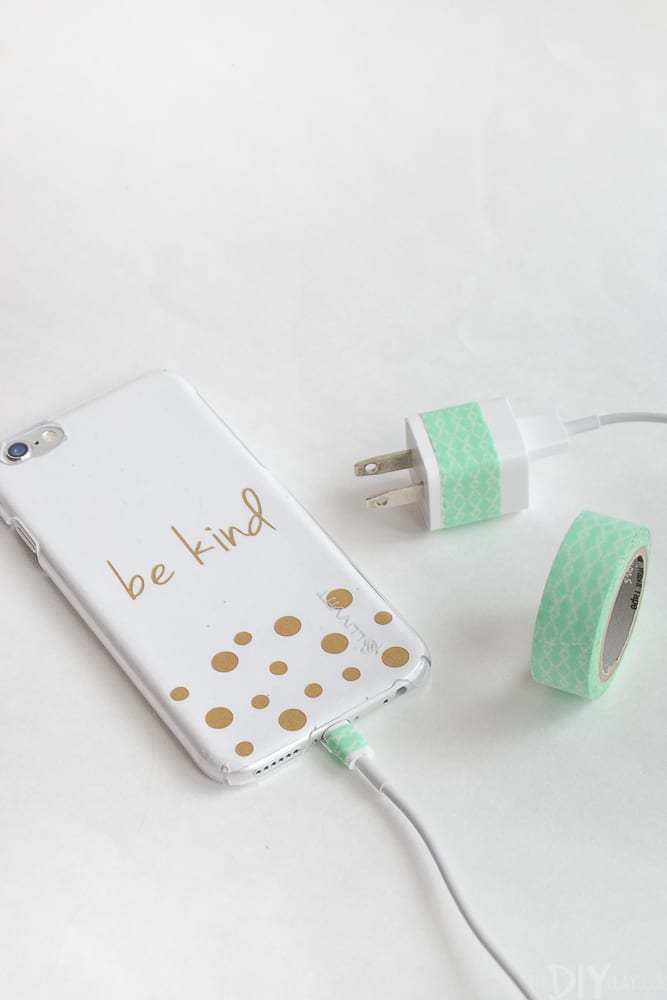 How to Customize your Cords with Washi Tape