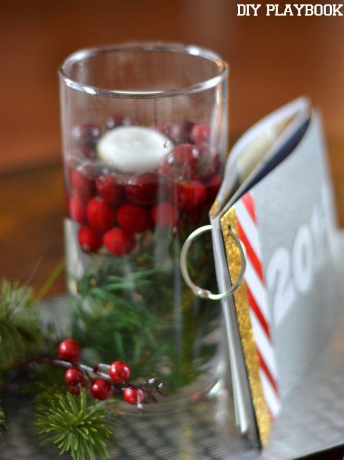 Use your DIY Christmas Card Book as decoration all winter long.