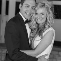 Matt and Bridget on their wedding day