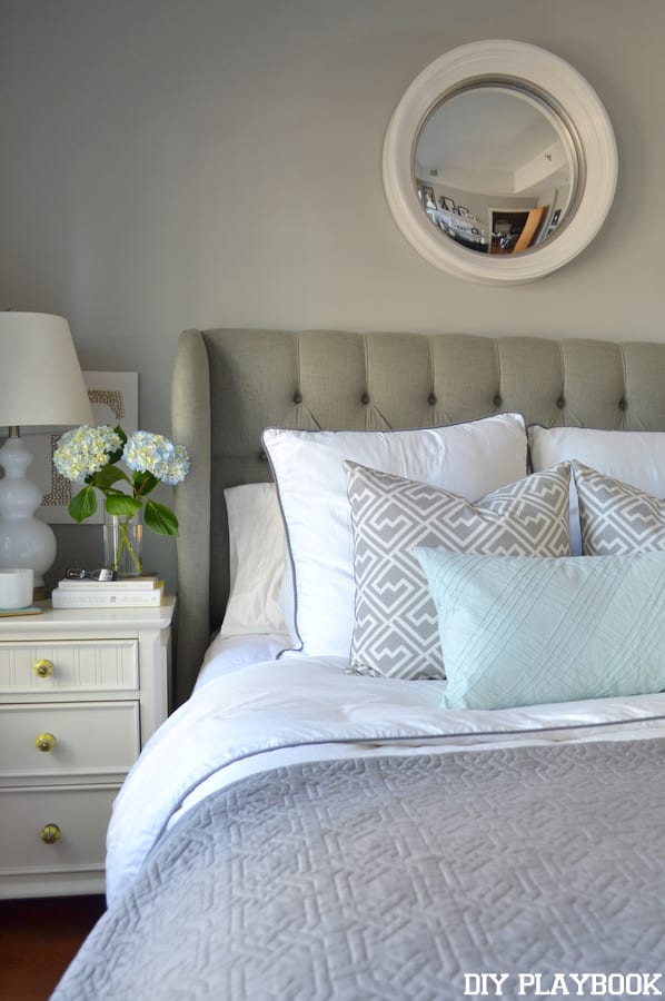 Casey’s Bedding in the Master Bedroom