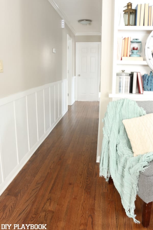 Hallway Board and Batten: Reveal