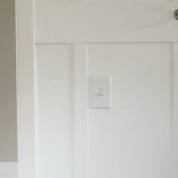 This white board and batten wall look great with the neutral walls.