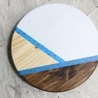 Make sure you're letting each section dry before taping and painting.