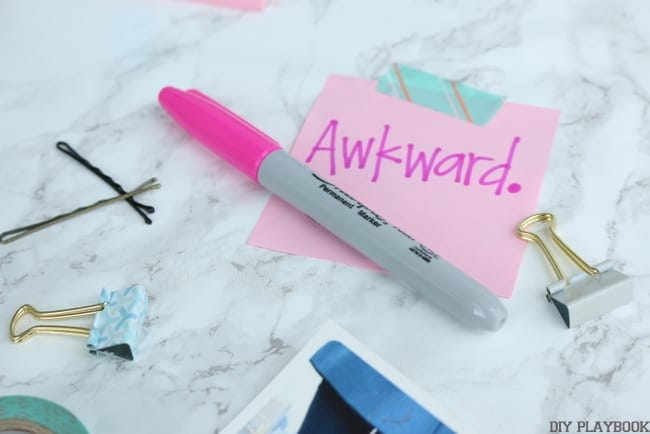 Sometimes blogging gets awkward. 
