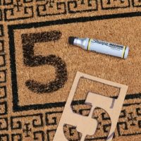 Perfectly stenciled five