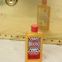 Brasso - a polish that came in handy in this refinishing project!