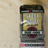 Steel wool I used to refinish the gold trunk.