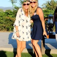 Casey enjoying the sunshine at the bloggers dinner party