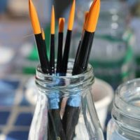 Paint brushes for crafts at the Michaels Maker Summit