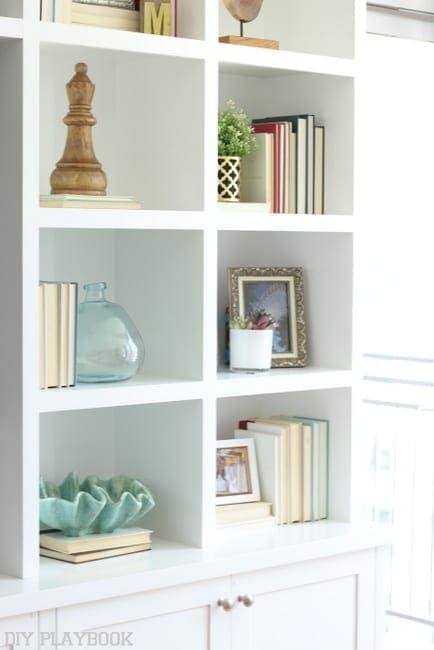 Bookshelf accessories.