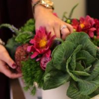 putting together gorgeous centerpieces