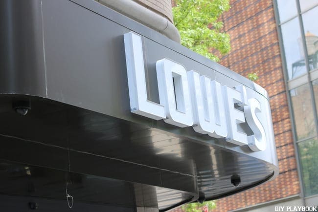 One way we make money blogging is through sponsored posts. We only work with brands that we already support and totally trust, like Lowe's. 