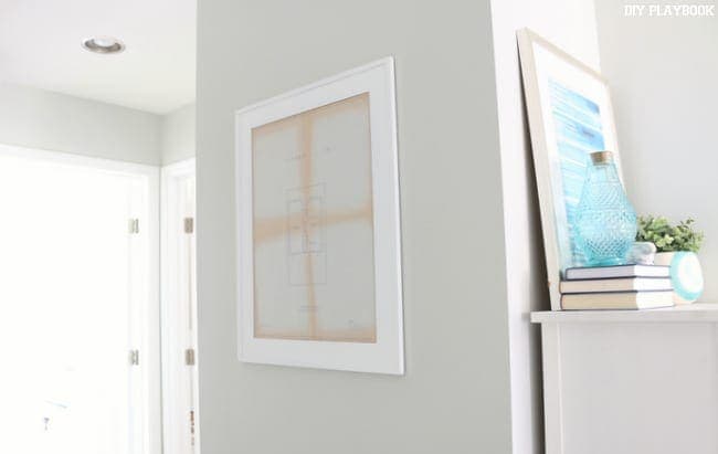 Framed Home Blueprint Art