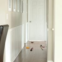 In no time at all, every frame will be hung on the hallway wall.