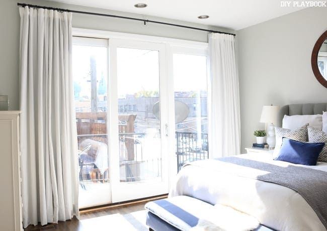Curtains hung right