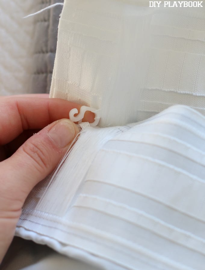Detail- curtains and hook