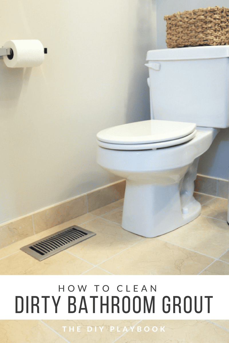 how to clean dirty bathroom grout