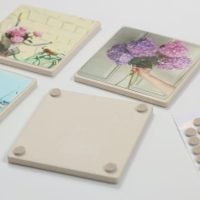 Add felt pads to the bottom of the coaster to make them slip resistant.