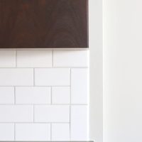 We went with a bullnose edge on the tile and I think it was the right call.