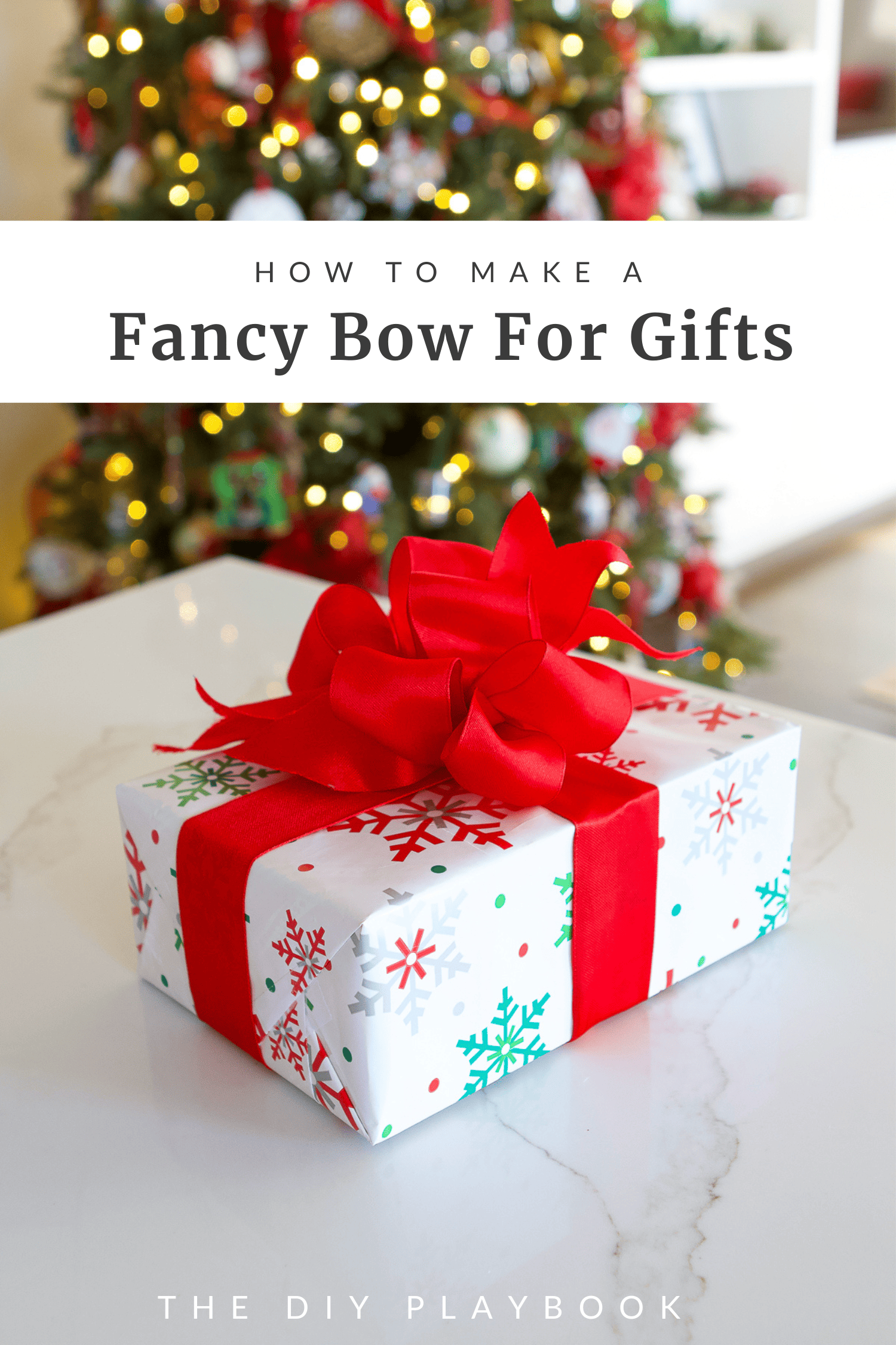 How to tie a fancy bow for presents