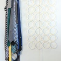This new hanger had plenty of space to organize the pile of ties.