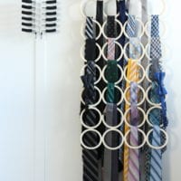 These organized ties are easy to find in the new hanger system.