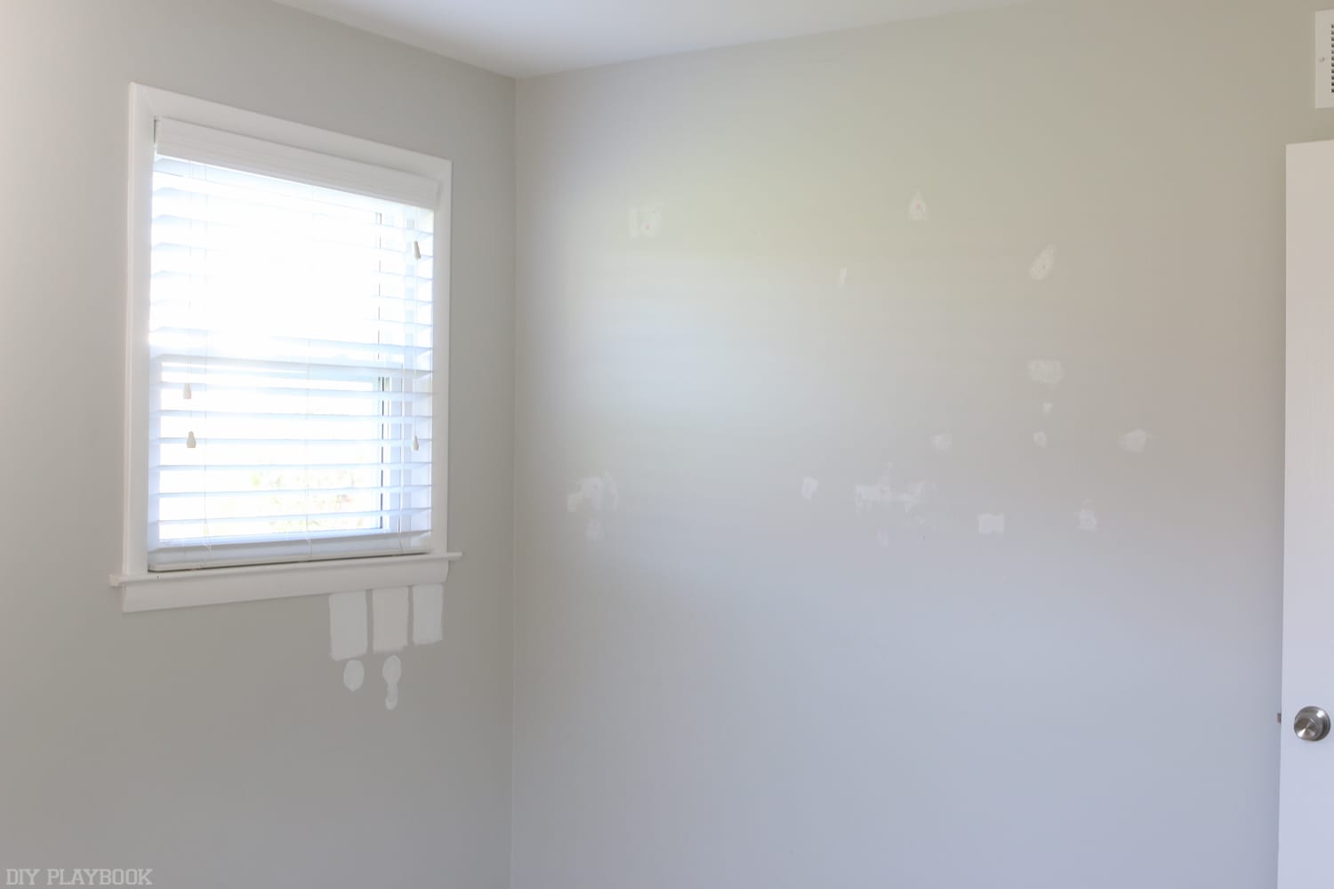 Finding the Perfect White Paint Color was a big part of this process. We were painting over a gray color we never totally loved. 