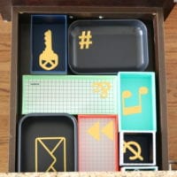 The extra trays in your drawer will add organization space.