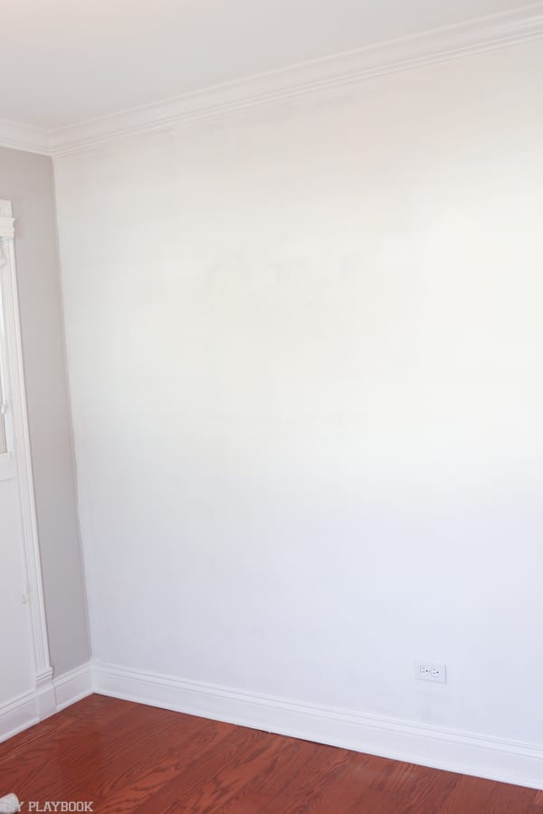 Really examine the space before putting the wallpaper on.