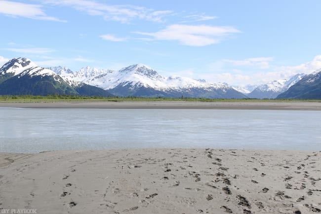 Breathtaking mountains with a beautiful beach in the foreground. 