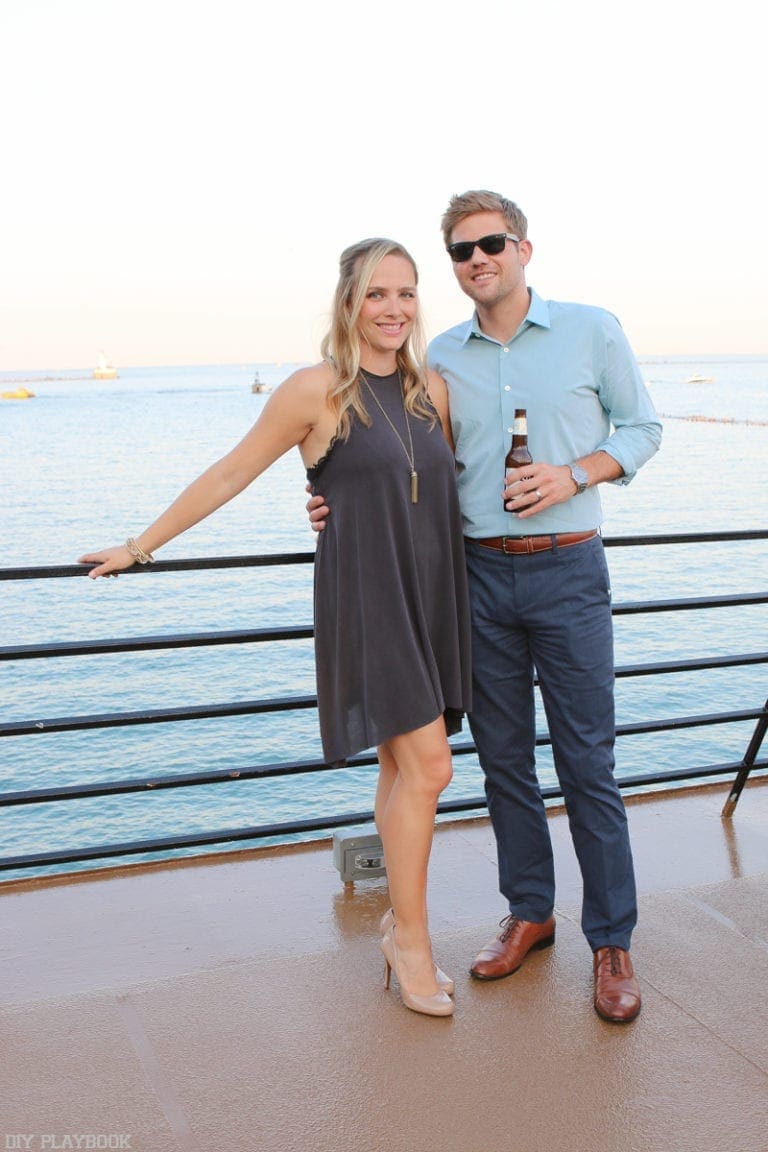 Casey and Finn at the pier in Chicago