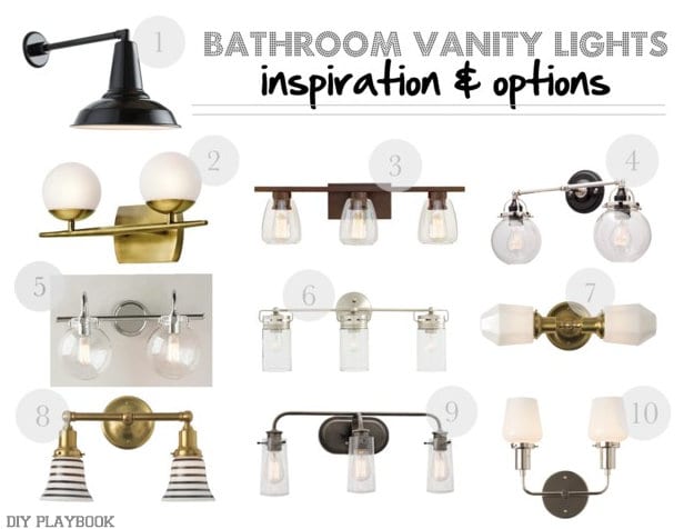 Stylish Vanity Lights + Bathroom Shiplap Inspiration