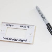 Write names on switch plates