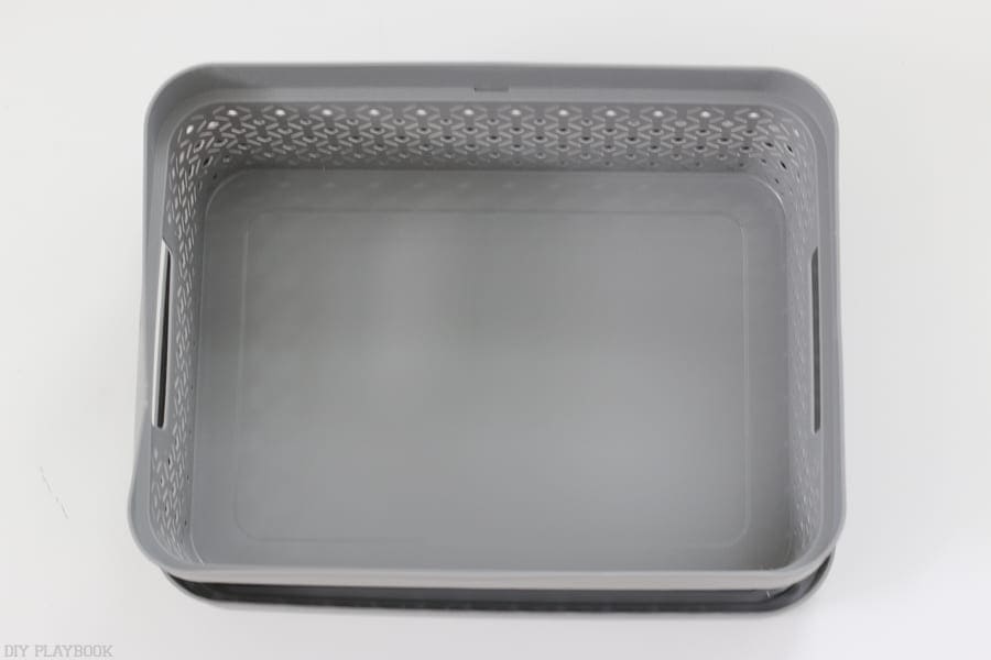 Back to school desk essentials- a simple basket.