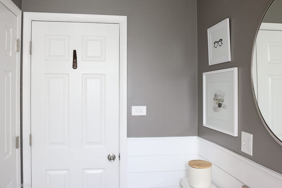 The hook on the door- love the look!