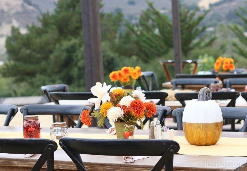 Beautiful fall tablesettings at the Michael's Makers Summit. 