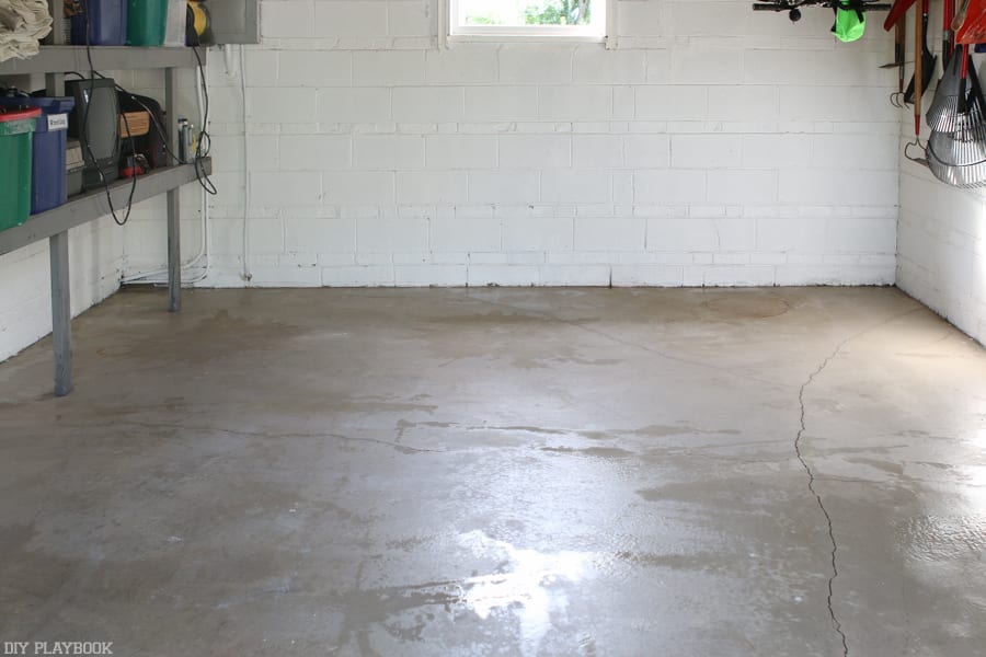 Chemically cleaned: Sealing Garage Floor DIY Project with Epoxy | DIY Playbook