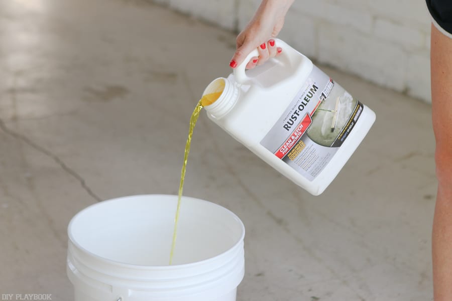 Etching solution: Sealing Garage Floor DIY Project with Epoxy | DIY Playbook