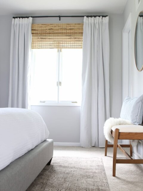 Natural light in a bedroom