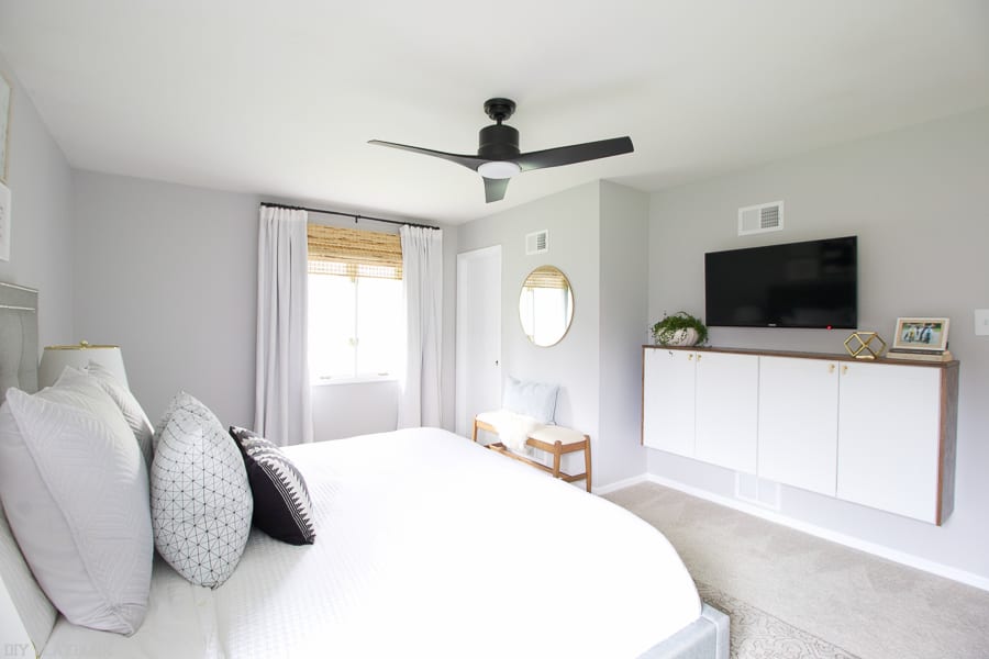 And after- again, we can't even believe this is the same room!