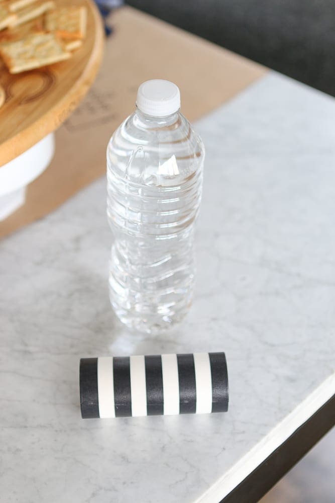 DIY referee water bottles- you just need washi tape