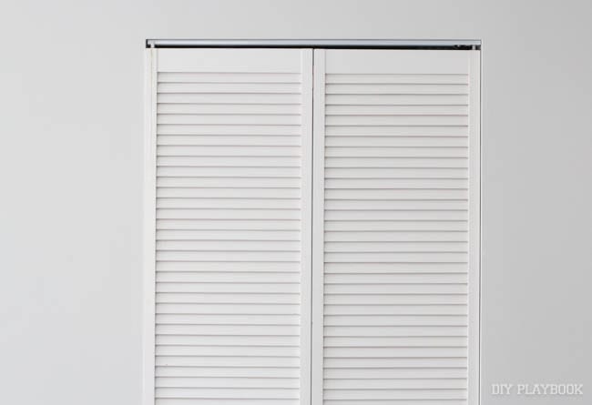 And updating the doors: laundry closet makeover | DIY Playbook
